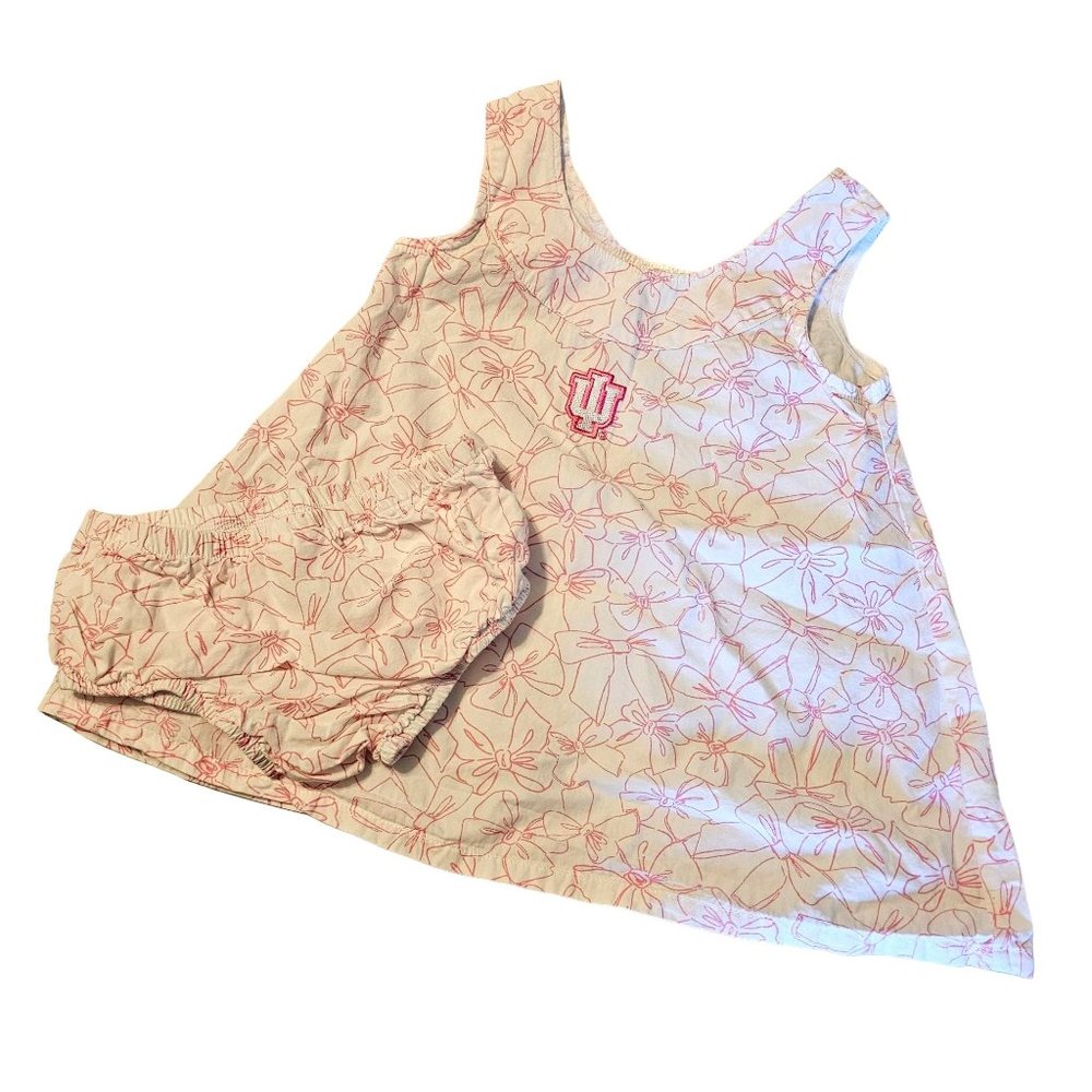 18 Month Indiana University Floral Dress and Bloomers